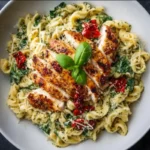Light Pesto Pasta with Chicken