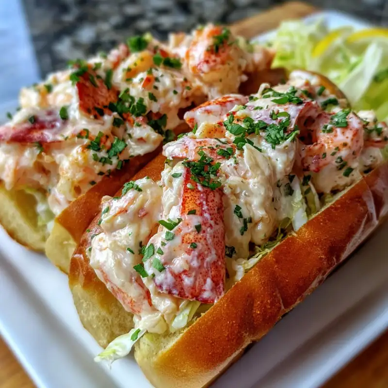 Garlic Butter Lobster Rolls With Creamy Filling
