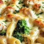 Chicken & Broccoli Alfredo Bake