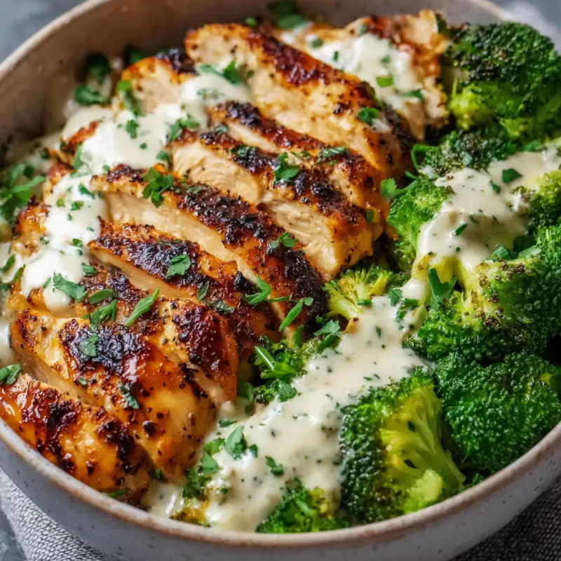 Grilled Chicken and Broccoli Bowls