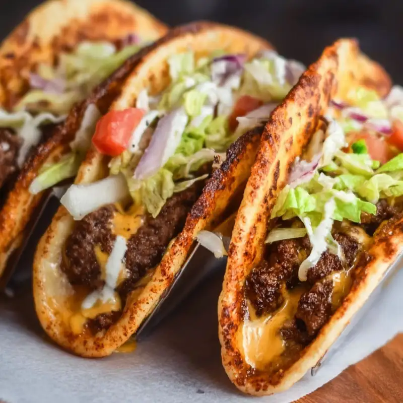 Smash Burger Tacos