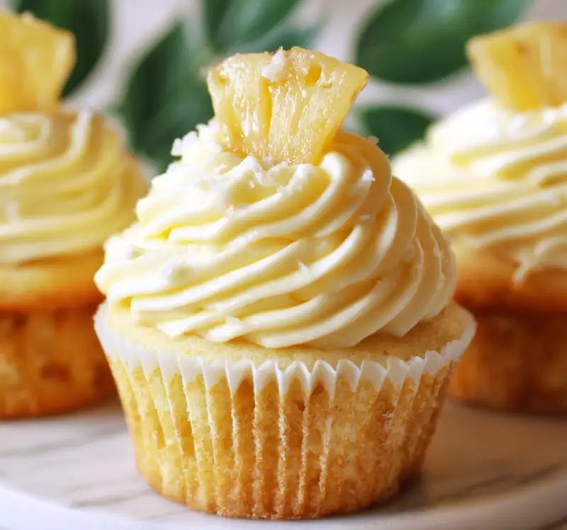 Dole Whip Cupcakes