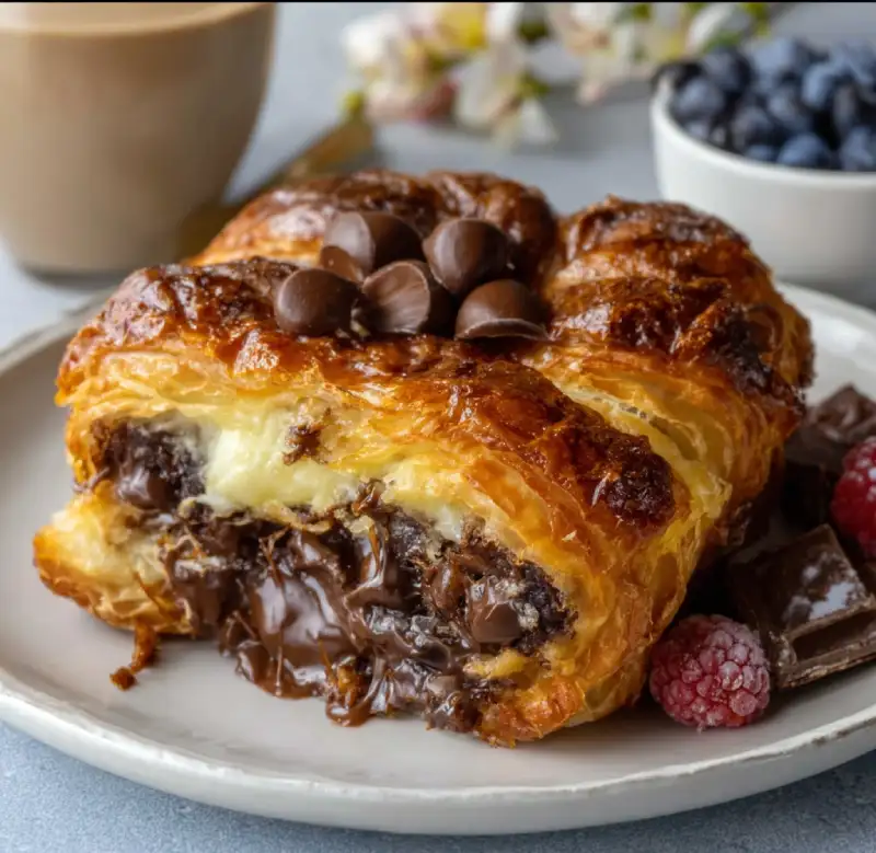 Chocolate Croissant Breakfast Bake