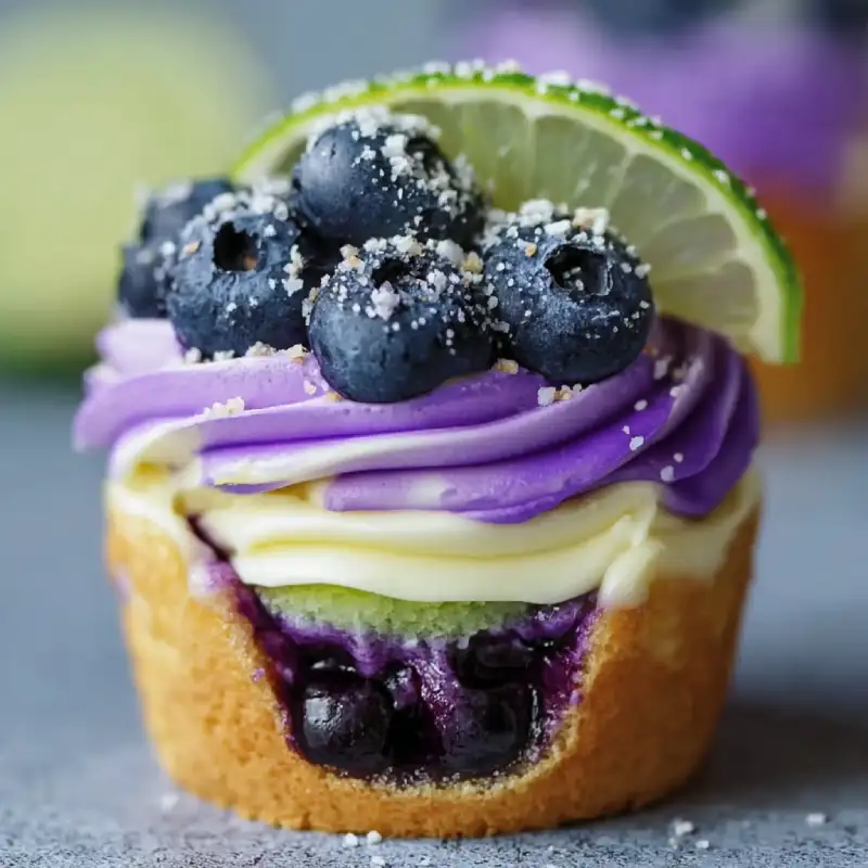 Blueberry Lime Cupcake