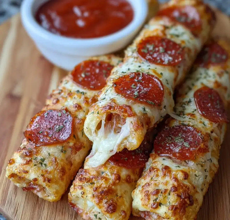 Pepperoni Pizza Roll Breadsticks