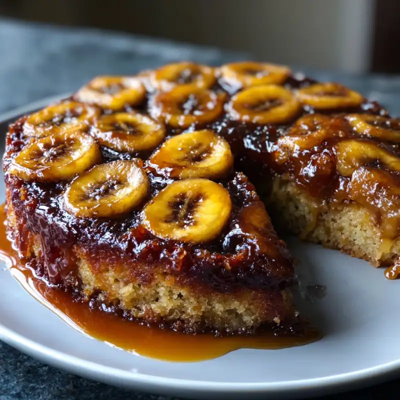 Banana Foster Upside-Down Cake