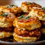 Hot Honey Chicken Biscuits