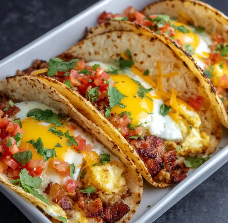 Tasty Baked Breakfast Tacos