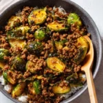 Ground Beef And Brussels Sprouts
