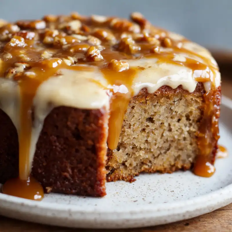 Caramel Brown Butter Banana Cake