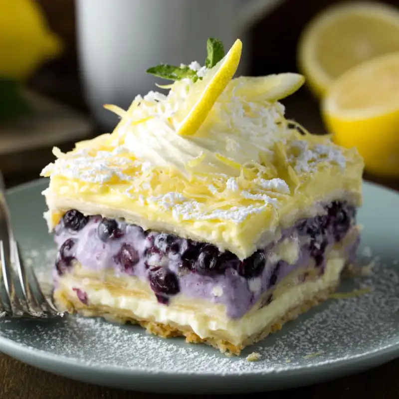 Lemon Blueberry Lasagna