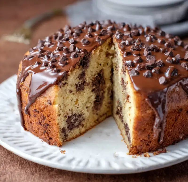 Banana Chocolate Chip Cake