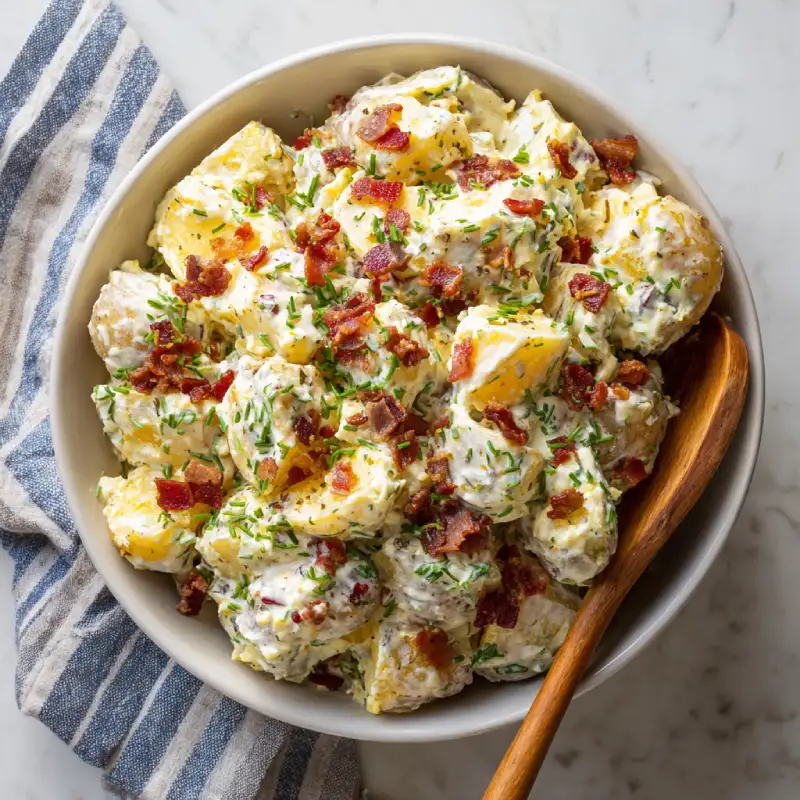 Creamy Bacon Ranch Potato Salad