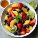 Fruit Salad with Honey Lime Dressing