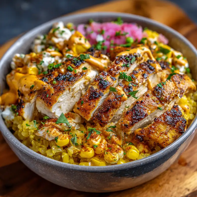 Street Corn Chicken Bowl