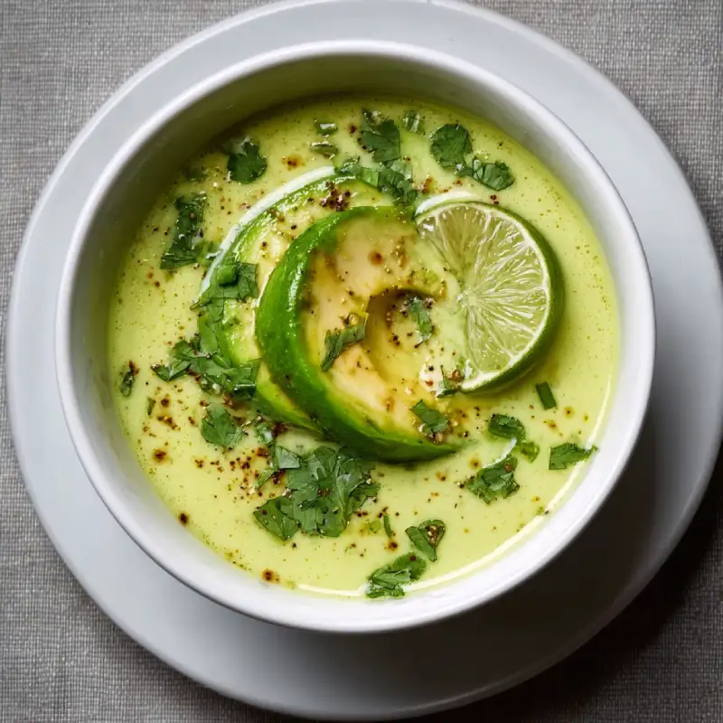 Chilled Avocado and Lime Soup