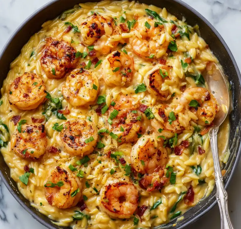 Creamy Shrimp Orzo