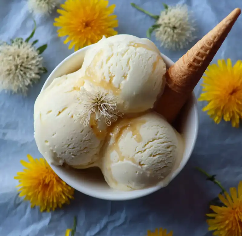 Dandelion & Honey Ice Cream