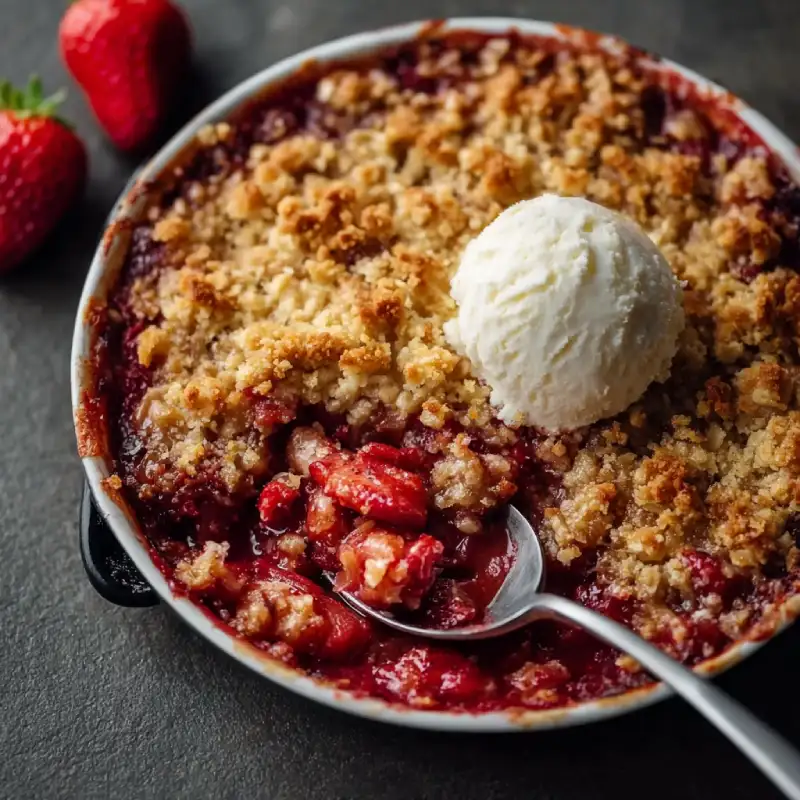 Strawberry Rhubarb Crisp