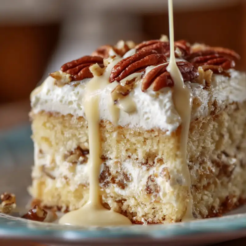 Butter Pecan Tres Leches Cake