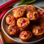 Upside Down Rhubarb Muffins