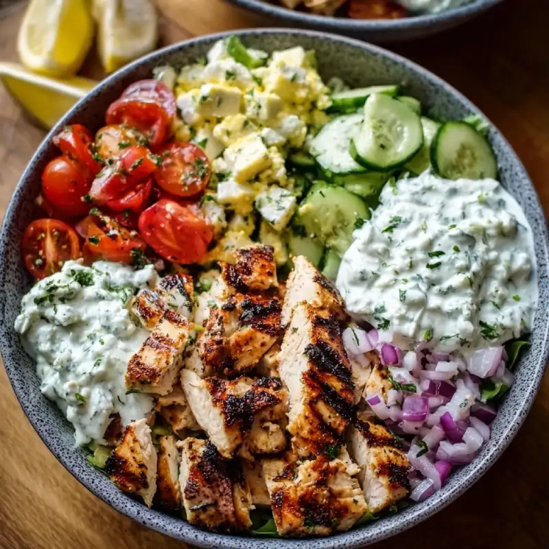 Chicken Tzatziki Bowls