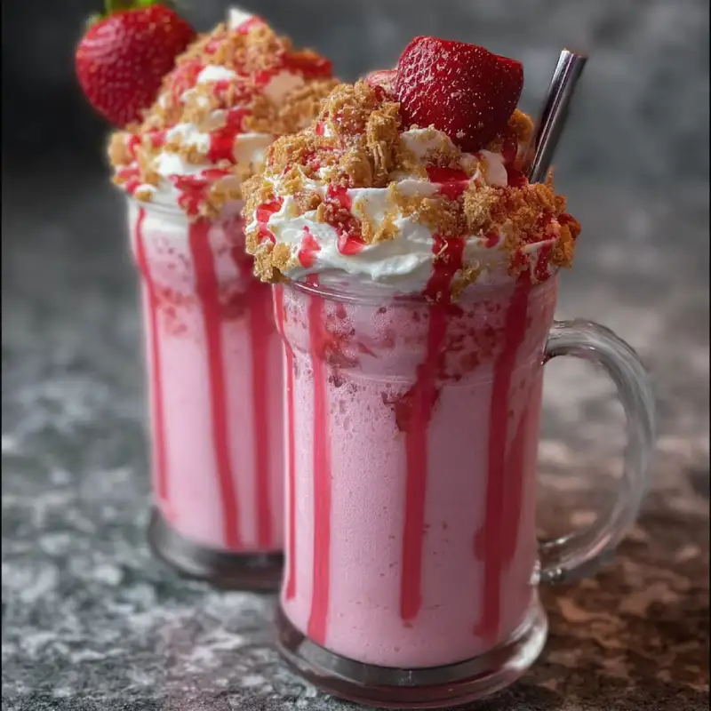 Delicious Strawberry Milkshake