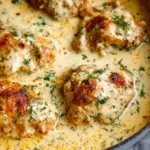 Creamy Oven Baked Chicken Thighs