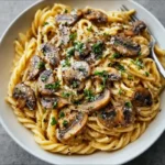 Creamy Brown Butter Mushroom Pasta - Easy