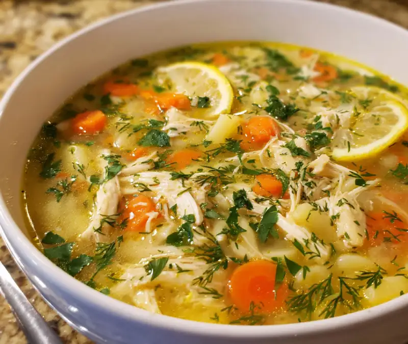Greek Lemon Chicken Soup