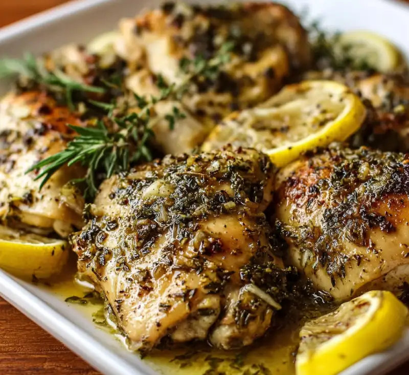 Baked Lemon Garlic Herb Chicken