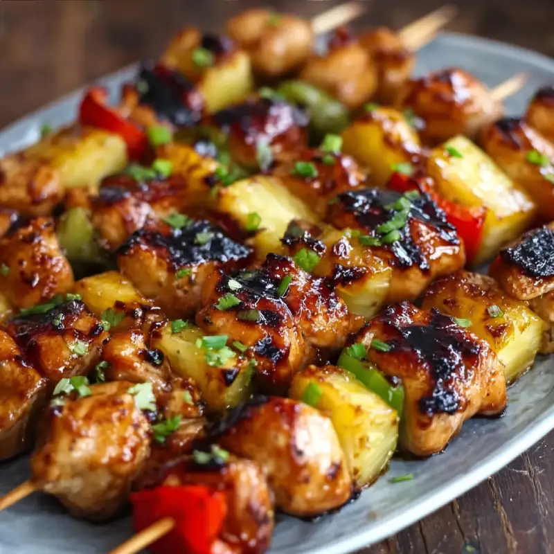 Hawaiian Chicken Kabobs