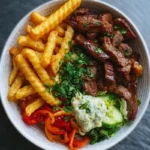 Steak Strips & Crispy Fries Bowl