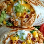 Chicken Avocado Ranch Burritos