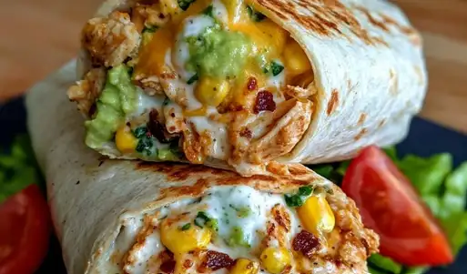 Chicken Avocado Ranch Burritos