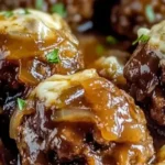 Crock Pot French Onion Meatballs