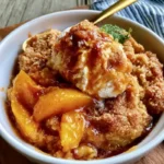 Brown Butter Peach Cobbler