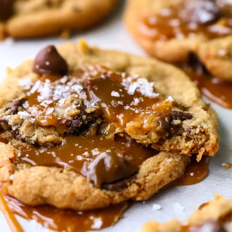 Salted Caramel Chocolate Chip Cookies