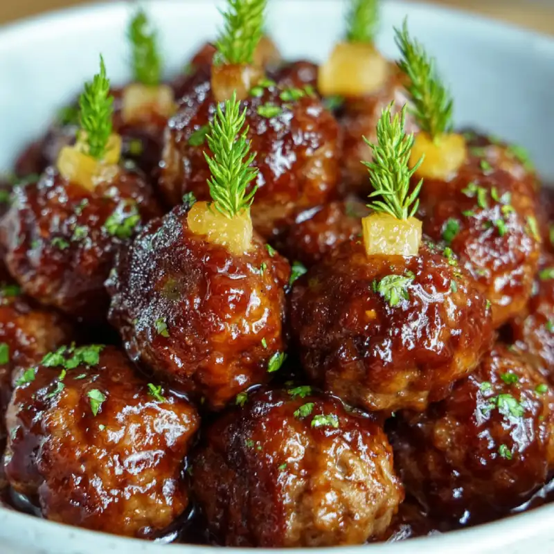 Brown Sugar Meatball Bites