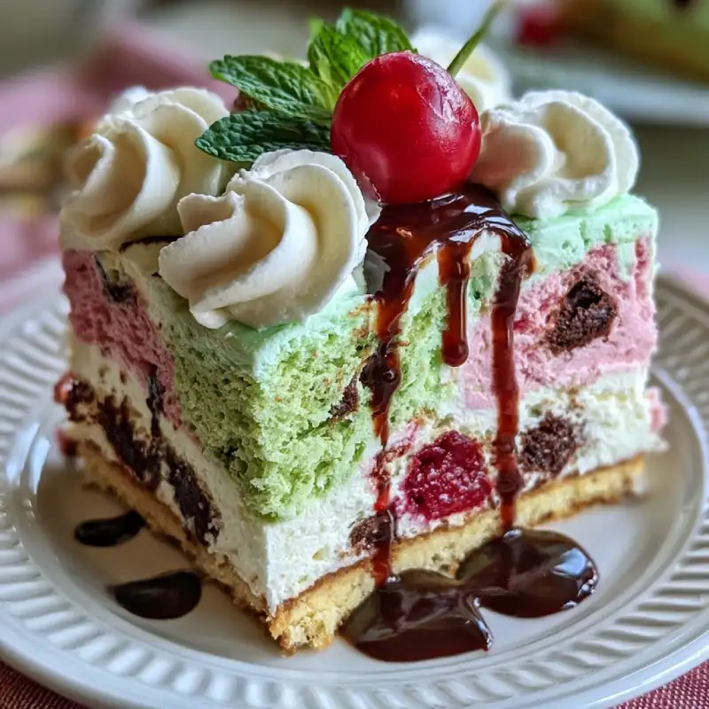 Italian Spumoni Cake