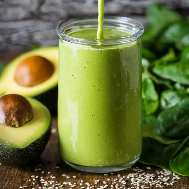 Spinach Avocado Green Smoothie