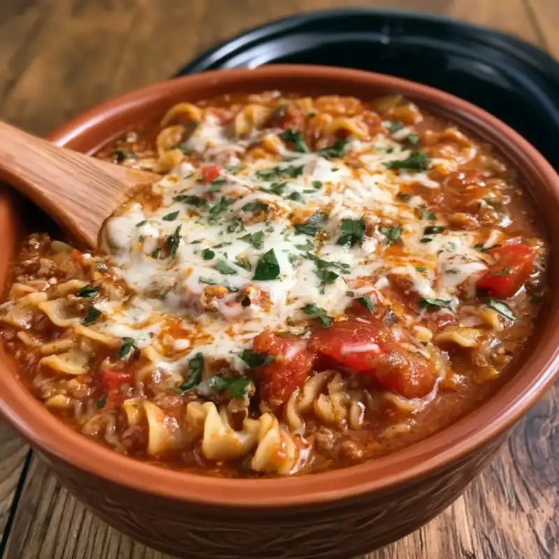 Gluten Free Crock Pot Lasagna Soup