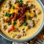 Crockpot Cheeseburger Soup