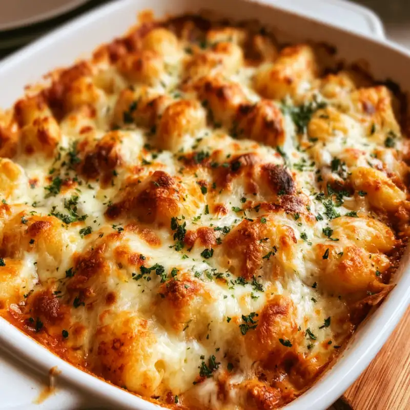 Cheesy Baked Gnocchi Casserole