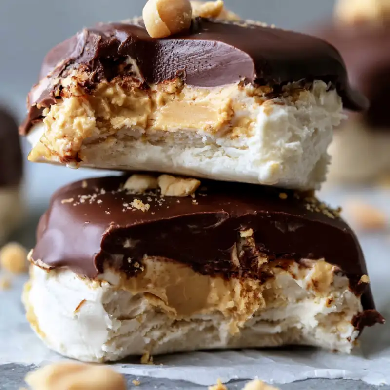 Peanut Butter Frozen Yogurt Bars