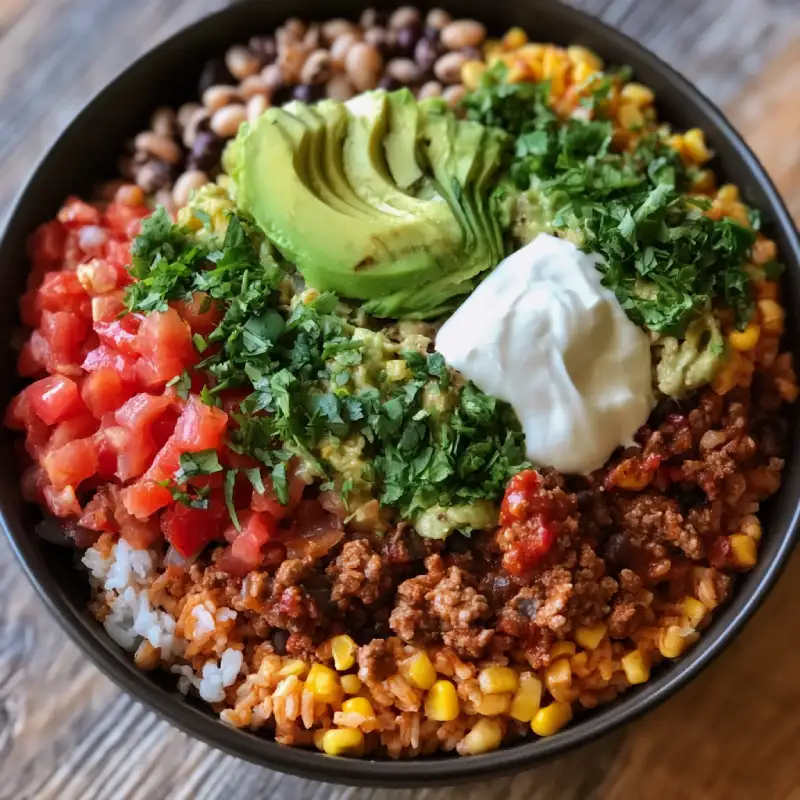 Meal-Prep-Friendly Taco Rice Bowl