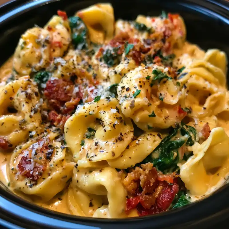 Creamy Crock Pot Tortellini