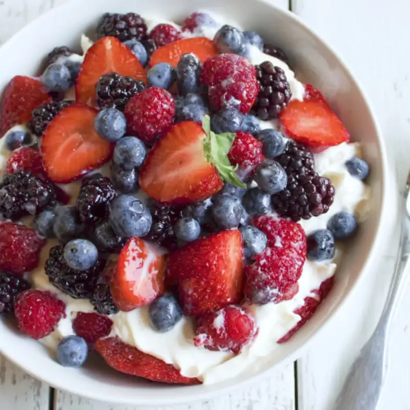 Berry Cheesecake Fruit Salad