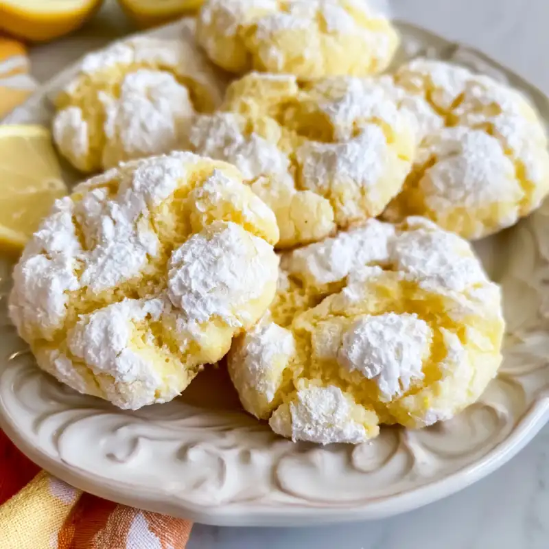 Lemon Crinkle Cookies