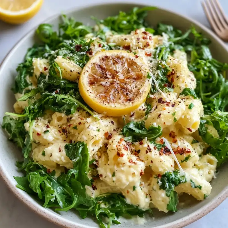 Lemon Ricotta Pasta With Arugula